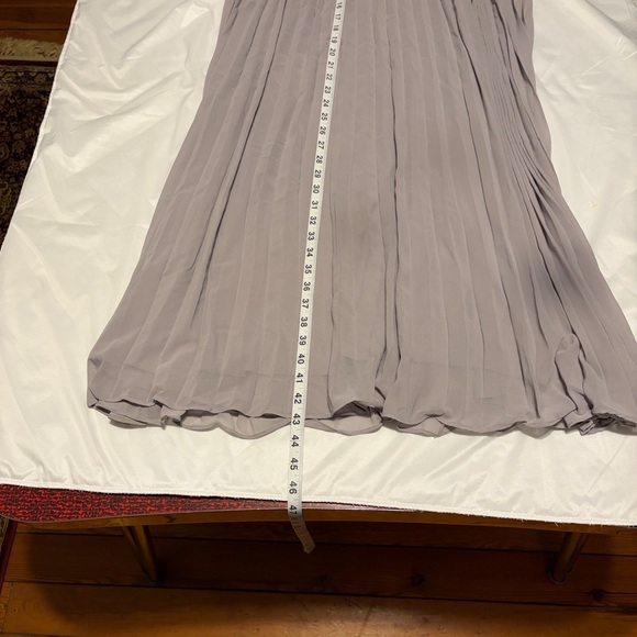 Lulu's Gray Pleated Maxi Dress - Picture 7 of 7